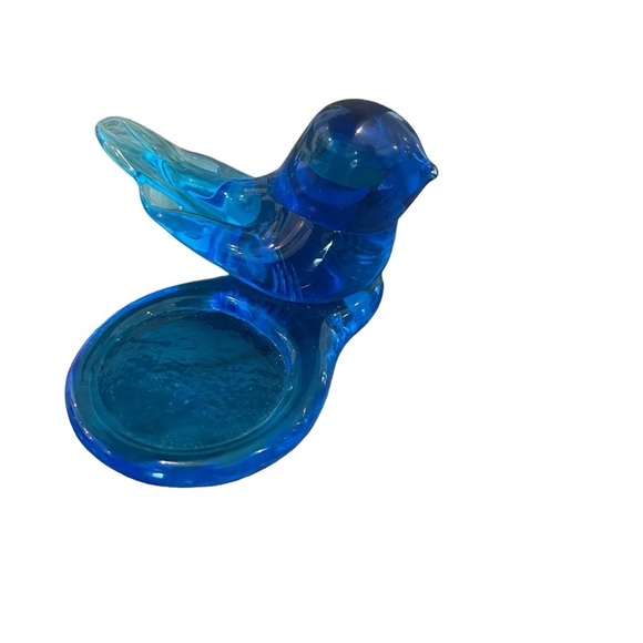 Terra Studios Bluebird of Happiness Votive Candle Holder Signed Dated 2002 - Picture 7 of 11